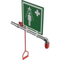 Douche de rinçage, Montage sur canalisation circulaire M & M Nord Ouest Inc