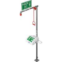 Douche combin&eacute;e avec cuvette ferm&eacute;e en ABS et entr&eacute;e inf&eacute;rieure, Socle M & M Nord Ouest Inc