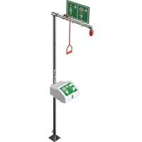 Douche combin&eacute;e avec cuvette ferm&eacute;e en ABS et entr&eacute;e inf&eacute;rieure, Socle M & M Nord Ouest Inc