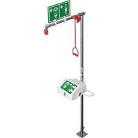 Douche combin&eacute;e avec cuvette ferm&eacute;e en ABS et entr&eacute;e sup&eacute;rieure, Socle M & M Nord Ouest Inc