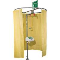 Pipe Mounted Safety Shower Modesty Curtain M & M Nord Ouest Inc