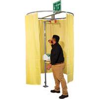 Pipe Mounted Safety Shower Modesty Curtain M & M Nord Ouest Inc