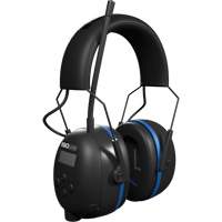 &eacute;couteurs Bluetooth AM/FM Air Defender noir & bleu, Style Bandeau, 25 dB M & M Nord Ouest Inc