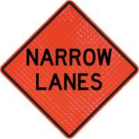 Enseigne enroulable Quadra Flex avec symbole de contr&ocirc;leur de la circulation M & M Nord Ouest Inc