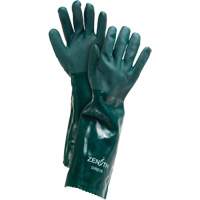 Double Dipped Green Gloves, 18" L, PVC, Cotton Jersey Inner Lining, 70-mil M & M Nord Ouest Inc