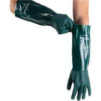Double Dipped Green Gloves, 18" L, PVC, Cotton Jersey Inner Lining, 70-mil M & M Nord Ouest Inc