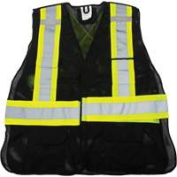 Veste d'arpenteur conforme aux normes de la CSA, Noir, Moyen, Polyester M & M Nord Ouest Inc