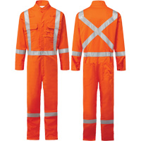 Bizflame&reg; 88/12 Iona 7 oz. FR510 FR Coverall, Size 36, Orange M & M Nord Ouest Inc