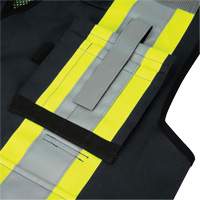 6679 High-Visibility Antimicrobial Mesh-Back Surveyor Vest, Black, Small, Polyester M & M Nord Ouest Inc