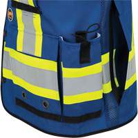 6681 High-Visibility Antimicrobial Mesh-Back Surveyor Vest, Royal Blue, Small, Polyester M & M Nord Ouest Inc