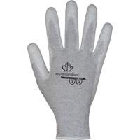 KnitActiv Electrostatic Dissipative Low-Linting White Gloves, 5, Polyurethane Coating, 13 Gauge, Nylon/Cotton Shell M & M Nord Ouest Inc