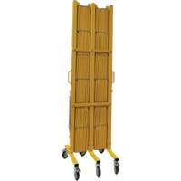 Barri&egrave;re extensible, 84" h x 20' lo, Jaune M & M Nord Ouest Inc