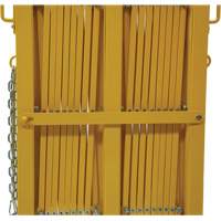 Barri&egrave;re extensible, 84" h x 20' lo, Jaune M & M Nord Ouest Inc