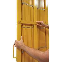 Barri&egrave;re extensible, 84" h x 20' lo, Jaune M & M Nord Ouest Inc