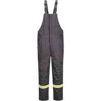 Bizflame&reg; 88/12 Insulated Bib Pants, Cotton/Nylon, Small, Grey M & M Nord Ouest Inc