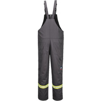 Bizflame&reg; 88/12 Insulated Bib Pants, Cotton/Nylon, Small, Grey M & M Nord Ouest Inc