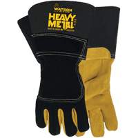 Gants de soudage d'hiver Black Velvet Heavy Metal, Taille Petit, Enveloppe en Cuir d'&eacute;lan refendu, ASTM ANSI niveau A5 M & M Nord Ouest Inc