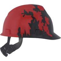 Casque sp&eacute;cialis&eacute; V-Gard, Suspension Rochet, Noir/Rouge M & M Nord Ouest Inc