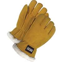 Gants de conducteur, Moyen, Paume en Cuir de daim refendu, Tissu-laine M & M Nord Ouest Inc