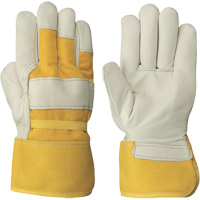 Women's Insulated Cow Grain Gloves, One Size, Grain Cowhide Palm, Fleece Inner Lining M & M Nord Ouest Inc