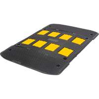 Speed Hump with End Caps, Rubber, 3' L x 40" W x 2" H M & M Nord Ouest Inc