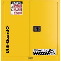 Utili-Guard+ Flammable Safety Cabinet, 30 gal., 1 Door, 43" W x 44" H x 22" D M & M Nord Ouest Inc