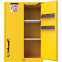 Utili-Guard+ Flammable Safety Cabinet, 45 gal., 2 Door, 43" W x 65" H x 22" D M & M Nord Ouest Inc