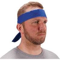 Bandeau de refroidissement Chill-Its 6702 avec polym&egrave;res int&eacute;gr&eacute;s et fermeture &agrave; nouer, Bleu M & M Nord Ouest Inc
