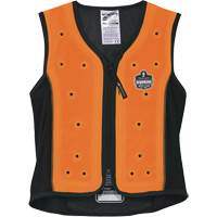 Chill-Its 6685 Dry Evaporative Cooling Vest with Zipper Closure, Medium, Orange M & M Nord Ouest Inc