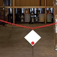 Chaîne de barri&egrave;re en plastique, Vert M & M Nord Ouest Inc