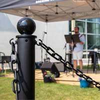 Chaîne de barri&egrave;re en plastique, Vert M & M Nord Ouest Inc