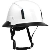 Wide Clip-On Full Brim for RZRBack Climbing Helmet, White M & M Nord Ouest Inc