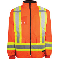 High-Visibility 7-in-1 Jacket, Polyester, High Visibility Orange, X-Small M & M Nord Ouest Inc