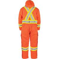 Salopette en canevas doubl&eacute;e haute visibilit&eacute;, Petit, Orange haute visibilit&eacute; M & M Nord Ouest Inc