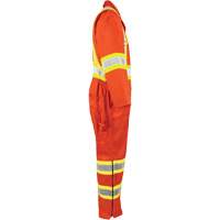 Combinaison non doubl&eacute;e haute visibilit&eacute;, Petit, Orange haute visibilit&eacute; M & M Nord Ouest Inc