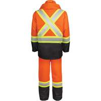 High-Visibility 150-Deniers Rain Suit, Polyester, Small, High Visibility Orange M & M Nord Ouest Inc