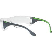 Lunettes de s&eacute;curit&eacute; gris/vert Adapt Lite, Lentille Transparent, Antibu&eacute;e/Anti-&eacute;gratignures, ANSI Z87+/R&eacute;pond ou surpasse la norme CSA Z94.3 M & M Nord Ouest Inc
