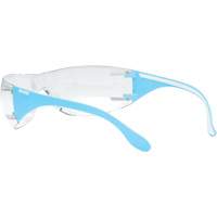 Lunettes de s&eacute;curit&eacute; bleu/blanc Adapt Lite, Lentille Transparent, Antibu&eacute;e/Anti-&eacute;gratignures, ANSI Z87+/R&eacute;pond ou surpasse la norme CSA Z94.3 M & M Nord Ouest Inc