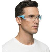 Lunettes de s&eacute;curit&eacute; bleu/blanc Adapt Lite, Lentille Transparent, Antibu&eacute;e/Anti-&eacute;gratignures, ANSI Z87+/R&eacute;pond ou surpasse la norme CSA Z94.3 M & M Nord Ouest Inc