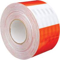 High Intensity Grade Flexible Work Zone Sheeting 382VHIP, 5" W x 150' L, Orange and White M & M Nord Ouest Inc