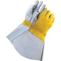 Lined Welder with 5" Cuff, Split Cowhide, Size One Size M & M Nord Ouest Inc