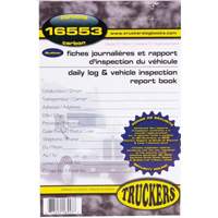 Bilingual Daily Log & Vehicle Inspection Report Book M & M Nord Ouest Inc