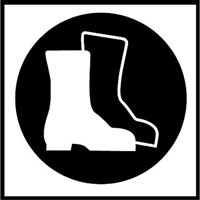 &eacute;tiquettes avec pictogramme Right to Know - Bottes, Vinyle, Feuille, 5/8" lo x 3/4" la M & M Nord Ouest Inc