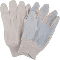 Standard-Duty Work Gloves, Medium, Split Cowhide Palm SAP274 | M & M Nord Ouest Inc