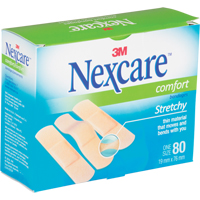 Bandages confortables Nexcare, Rectangulaire/carr&eacute;e, 3", Tissu, St&eacute;rile M & M Nord Ouest Inc
