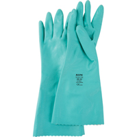 StanSolv&reg; Embossed Z-Pattern Grip Gloves, Size Small/7, 14" L, Nitrile, Interlock Inner Lining, 11-mil M & M Nord Ouest Inc