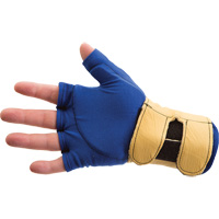 Fingerless Glove Liner with Wrist Restrainer, Size X-Small, Poly-Cotton Palm M & M Nord Ouest Inc