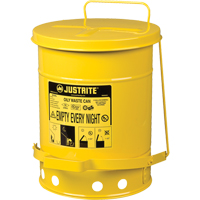 Oily Waste Cans, FM Approved/UL Listed, 6 US Gal., Yellow SR362 | M & M Nord Ouest Inc