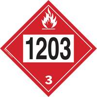 1203 Gasohol & Gasoline Flammable Liquid TDG Placard, Plastic M & M Nord Ouest Inc