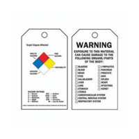 Étiquettes du droit à l'information, Polyester, 3" la x 5-3/4" h, Anglais SX820 | M & M Nord Ouest Inc